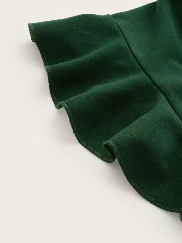 Haljine Fir green Green Ruffles Vintage Vintage